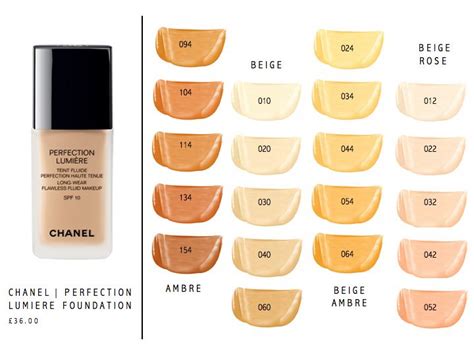 Chanel lumiere foundation shades